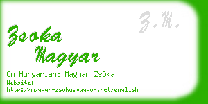 zsoka magyar business card